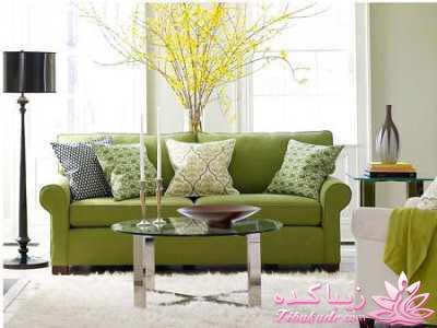 دکوراسیون داخلی با رنگ تناژ سبز